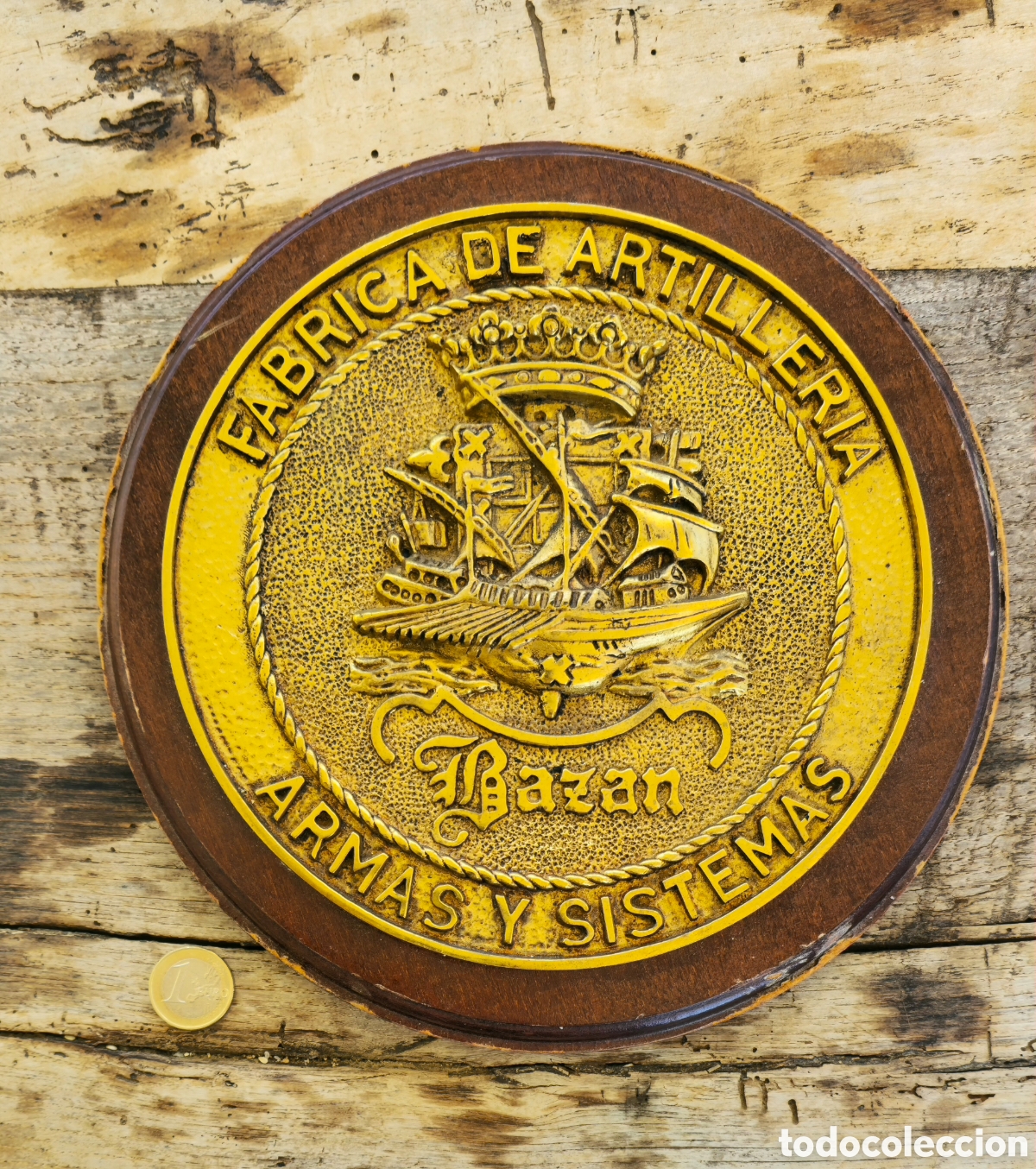 Coleccionismo: Metopa de bronce Bazan