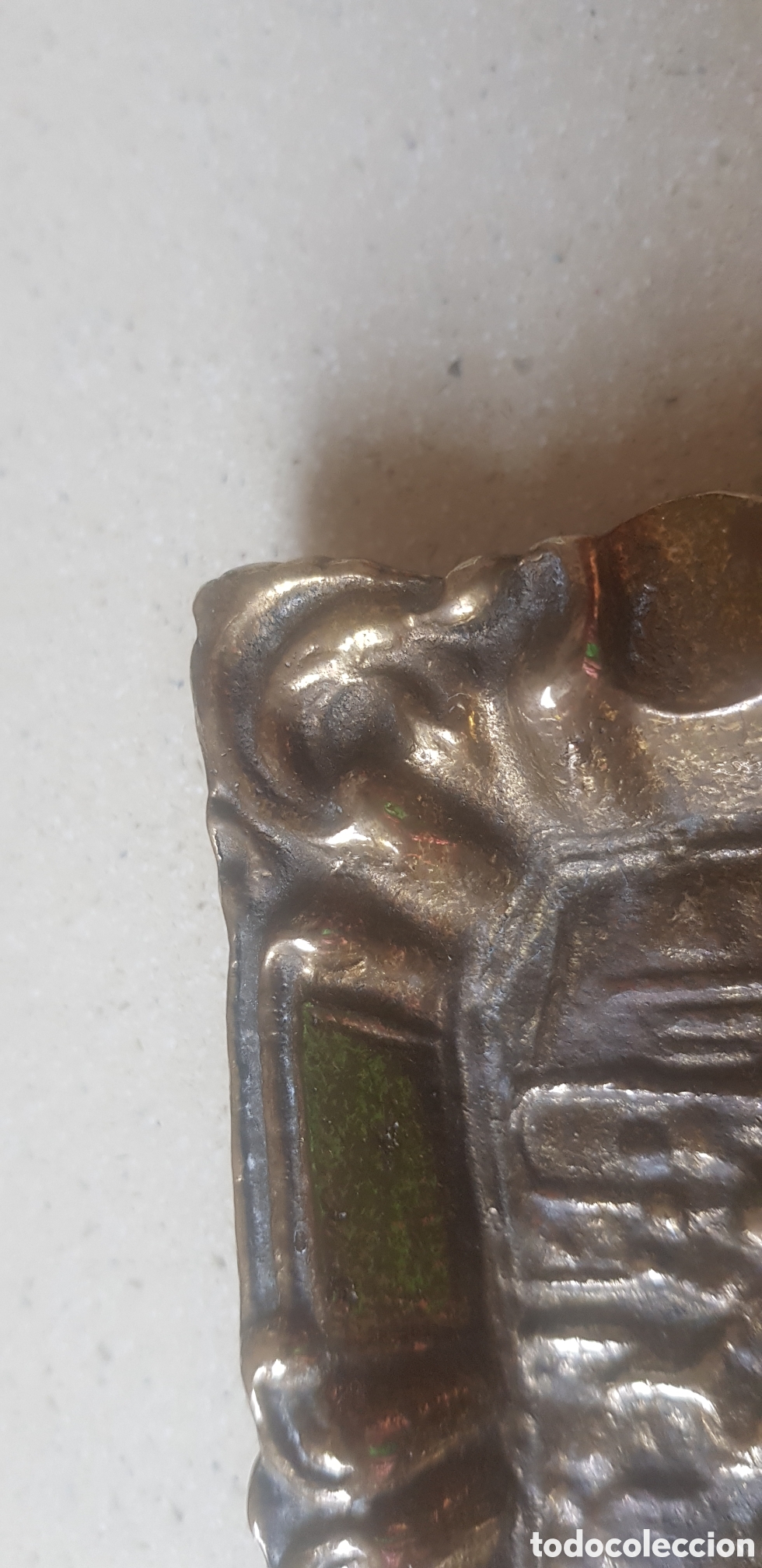 Coleccionismo: Antiguo cenicero de bronce - Foto 2