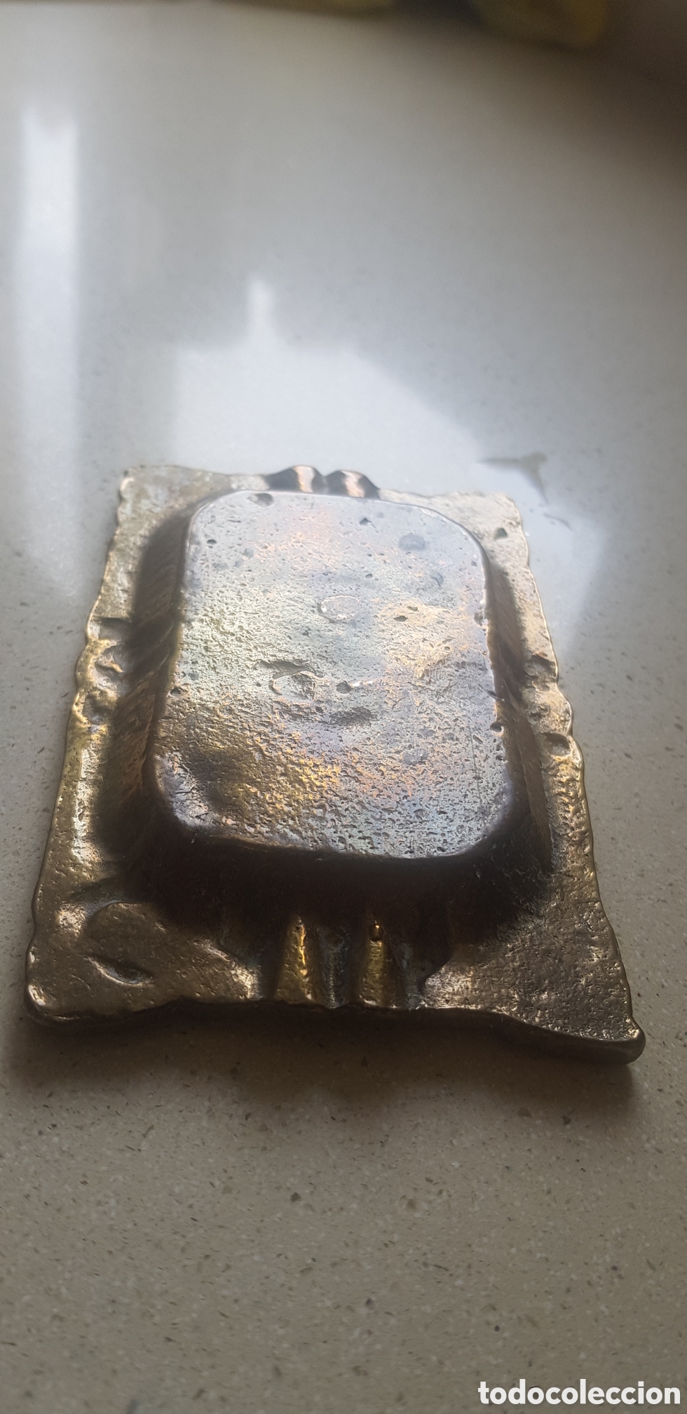 Coleccionismo: Antiguo cenicero de bronce - Foto 3