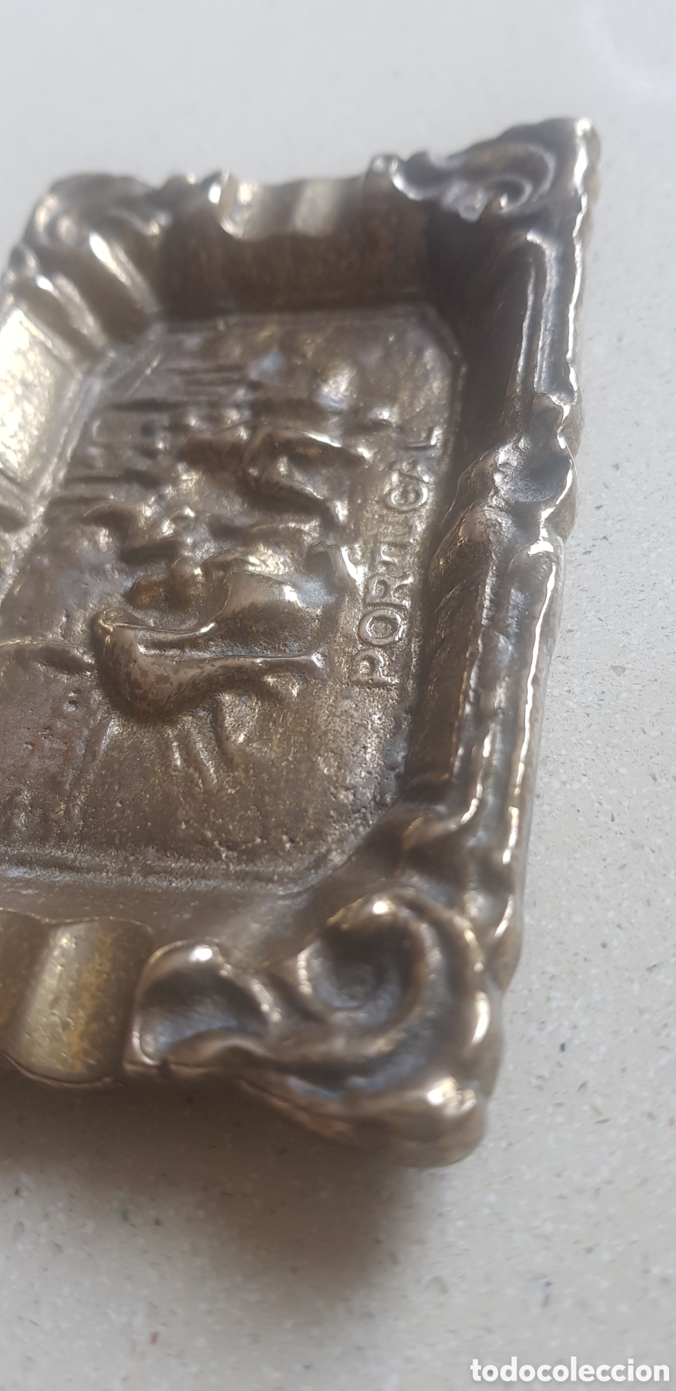 Coleccionismo: Antiguo cenicero de bronce - Foto 4