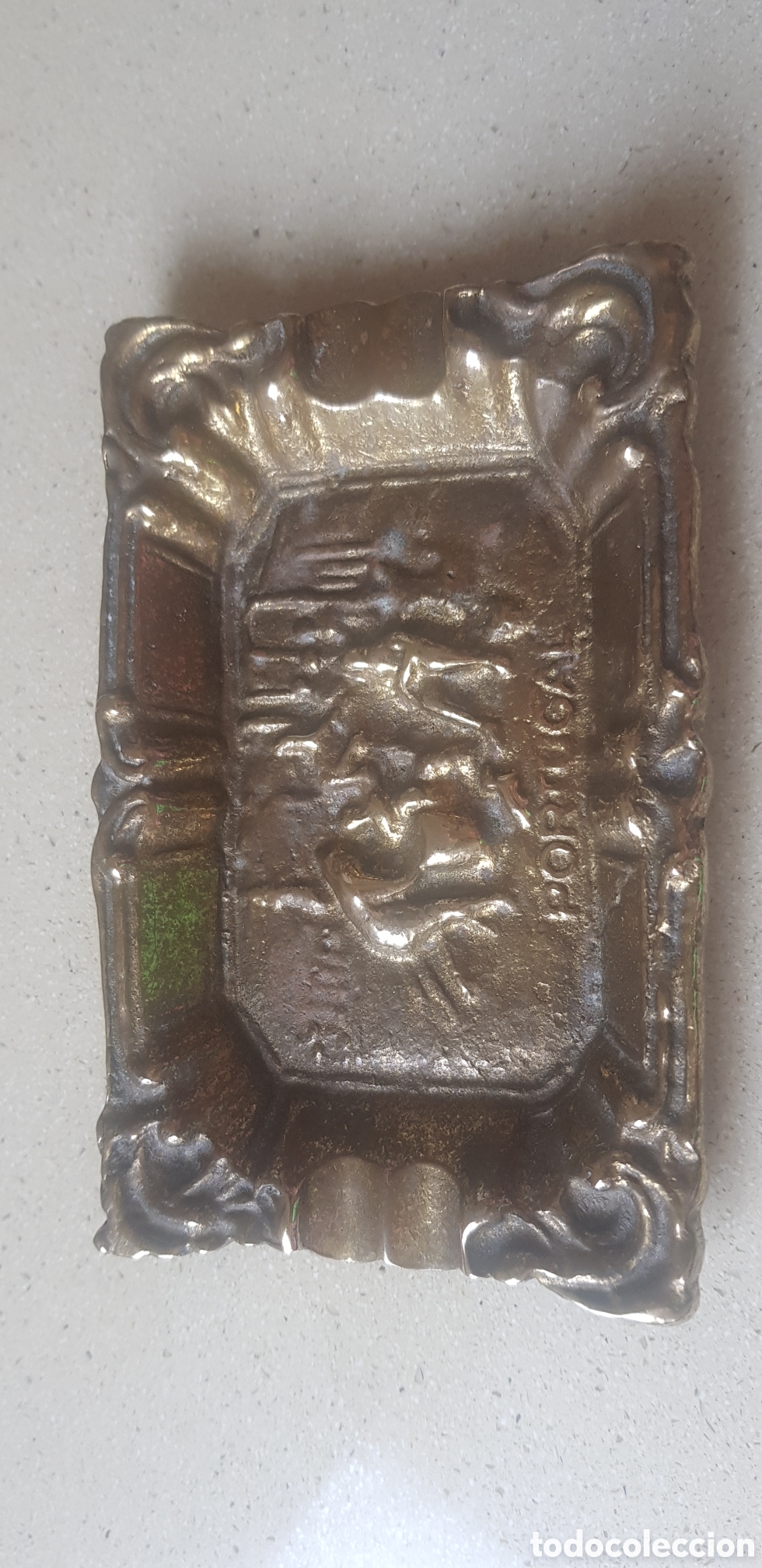 Coleccionismo: Antiguo cenicero de bronce - Foto 1