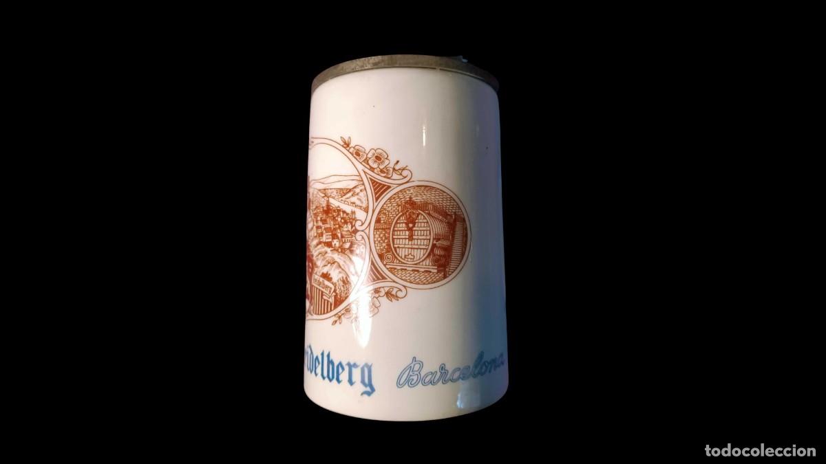 Collecting: JARRA DE CERVEZA DE PORCELANA BLANCA - CERVECER&Iacute;A ALT HEIDELBERG BARCELONA - A&Ntilde;OS 60-70