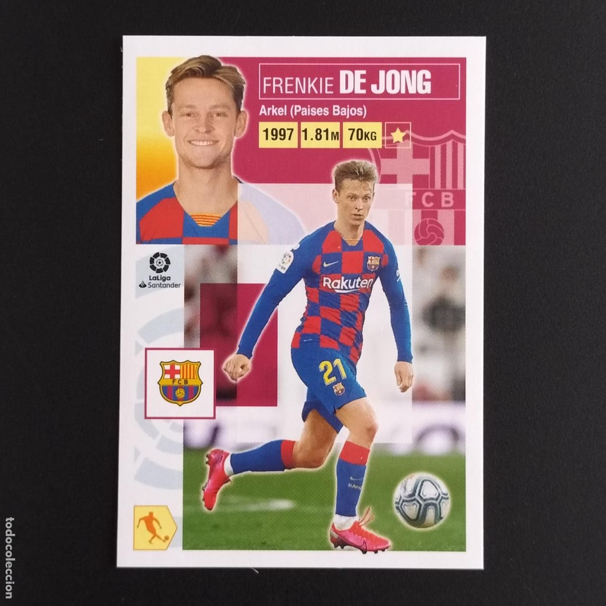 Coleccionismo: N&ordm; 12 FRENKIE DE JONG FC BARCELONA CROMOS LALIGA SANTANDER ESTE 2020 2021 20 21 LIGA PANINI
