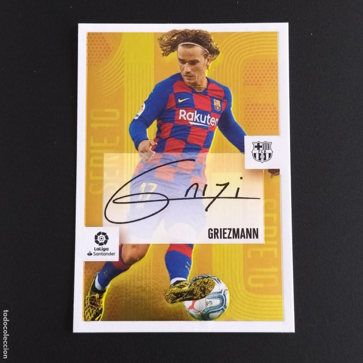 Collectionnisme: N&ordm; 6 GRIEZMANN AUTOGRAFO SERIE 10 BARCELONA CROMOS LALIGA SANTANDER ESTE 2020 2021 20 21 LIGA PANINI