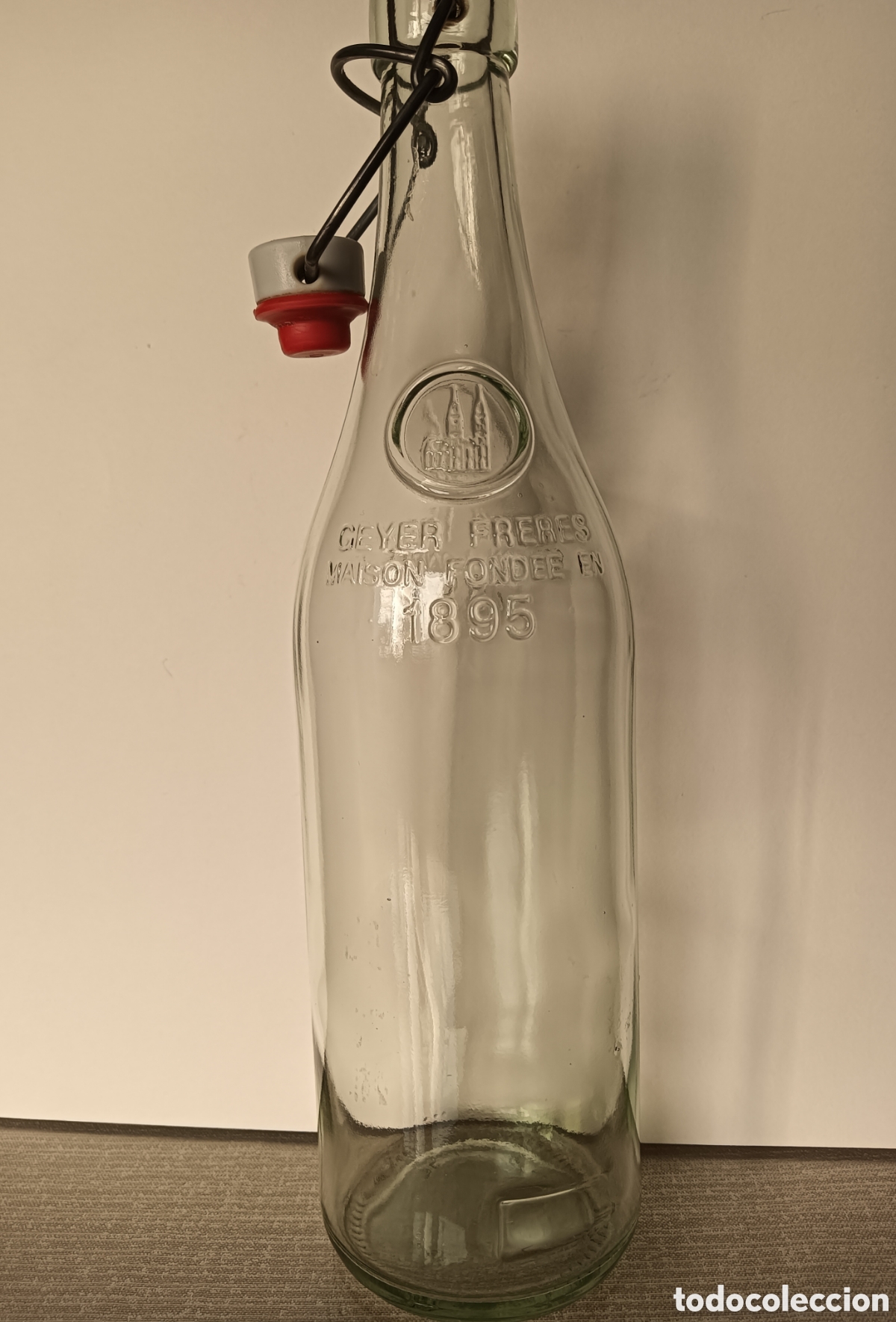 Coleccionismo: Botella Geyer Freres. Mais&oacute;n fondee 1895