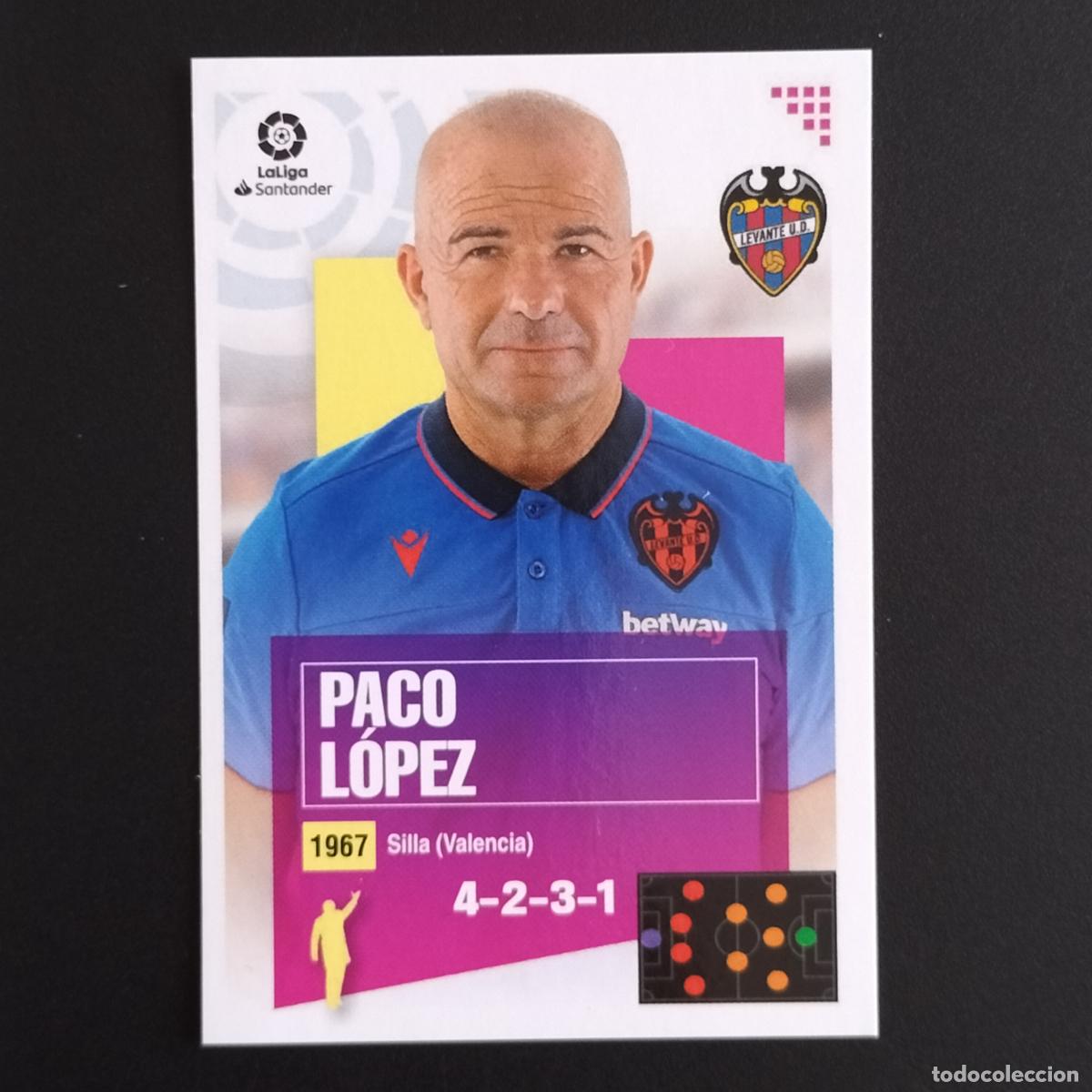 Coleccionismo: N&ordm; 1 PACO LOPEZ ENTRENADOR LEVANTE CROMOS LALIGA SANTANDER ESTE 2020 2021 20 21 LIGA PANINI