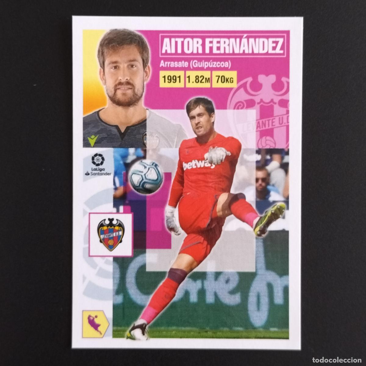 Coleccionismo: N&ordm; 2 AITOR FERNANDEZ LEVANTE CROMOS LALIGA SANTANDER ESTE 2020 2021 20 21 LIGA PANINI