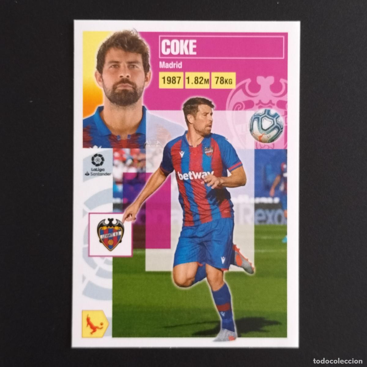 Coleccionismo: N&ordm; 4 COKE LEVANTE CROMOS LALIGA SANTANDER ESTE 2020 2021 20 21 LIGA PANINI