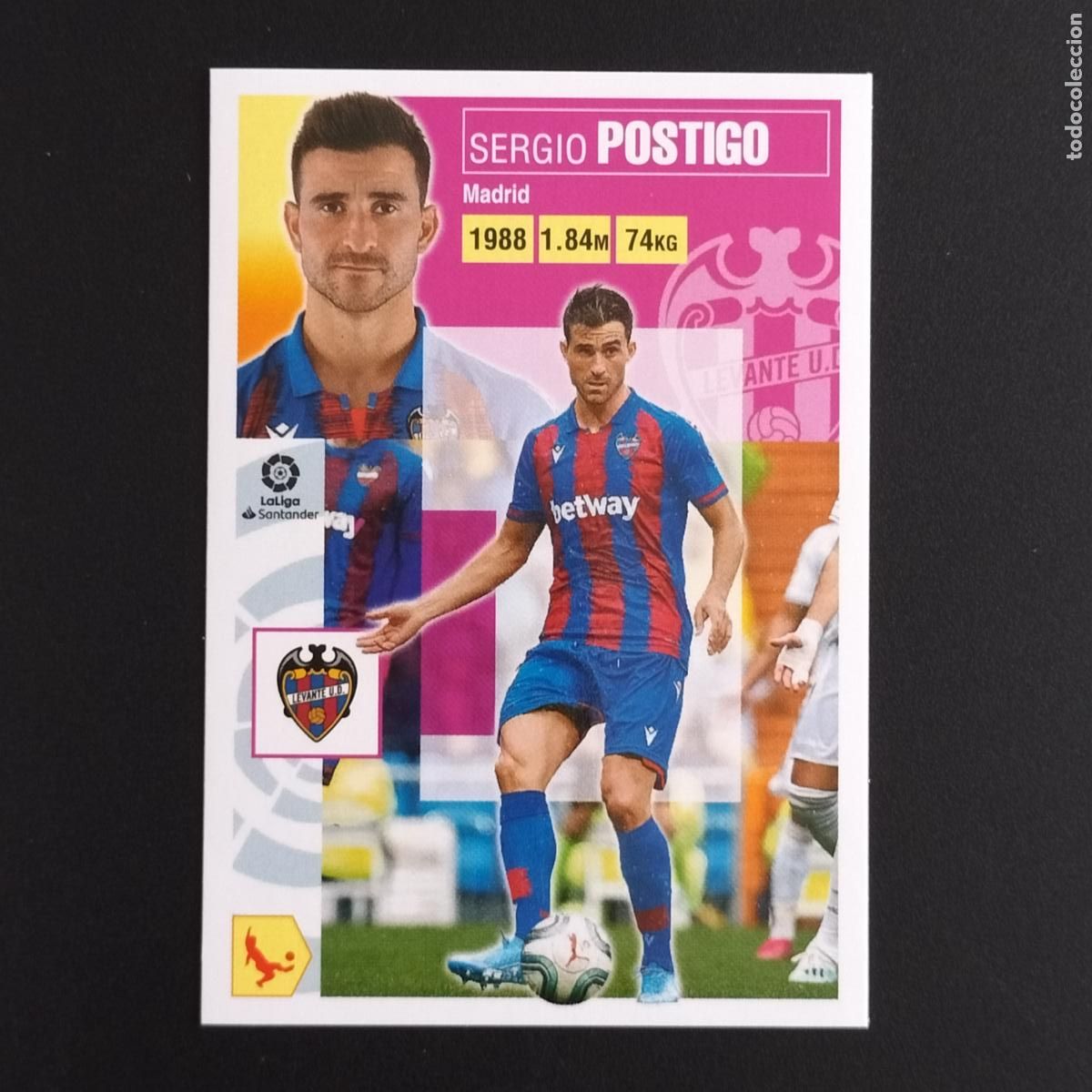 Coleccionismo: N&ordm; 6 POSTIGO LEVANTE CROMOS LALIGA SANTANDER ESTE 2020 2021 20 21 LIGA PANINI