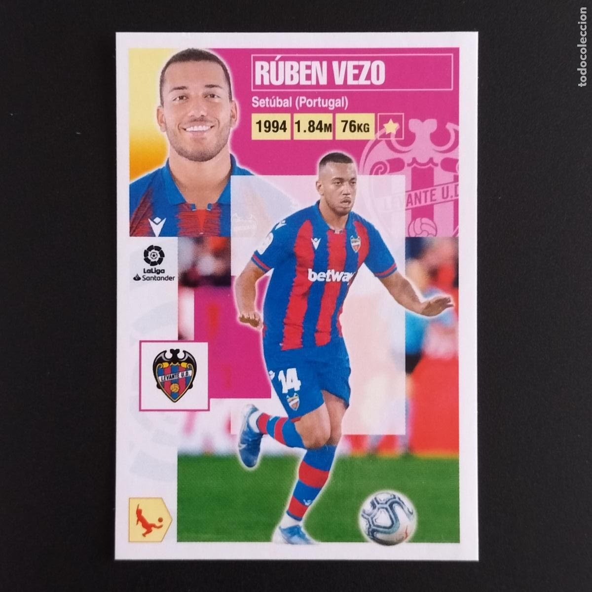 Coleccionismo: N&ordm; 7 RUBEN VEZO LEVANTE CROMOS LALIGA SANTANDER ESTE 2020 2021 20 21 LIGA PANINI
