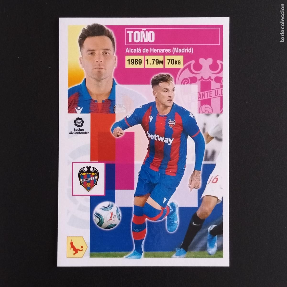 Coleccionismo: N&ordm; 8 TO&Ntilde;O LEVANTE CROMOS LALIGA SANTANDER ESTE 2020 2021 20 21 LIGA PANINI