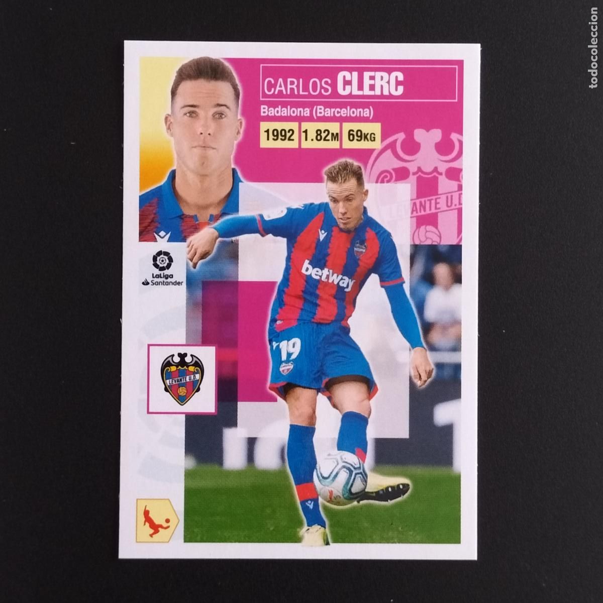 Coleccionismo: N&ordm; 9 CLERC LEVANTE CROMOS LALIGA SANTANDER ESTE 2020 2021 20 21 LIGA PANINI