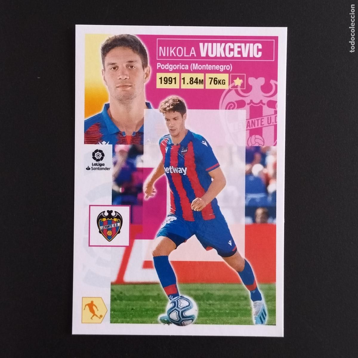 Coleccionismo: N&ordm; 10 VUKCEVIC LEVANTE CROMOS LALIGA SANTANDER ESTE 2020 2021 20 21 LIGA PANINI