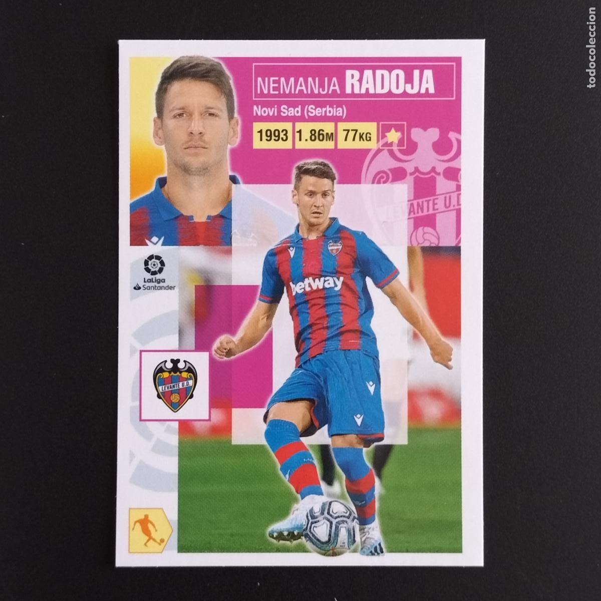 Coleccionismo: N&ordm; 13 RADOJA LEVANTE CROMOS LALIGA SANTANDER ESTE 2020 2021 20 21 LIGA PANINI