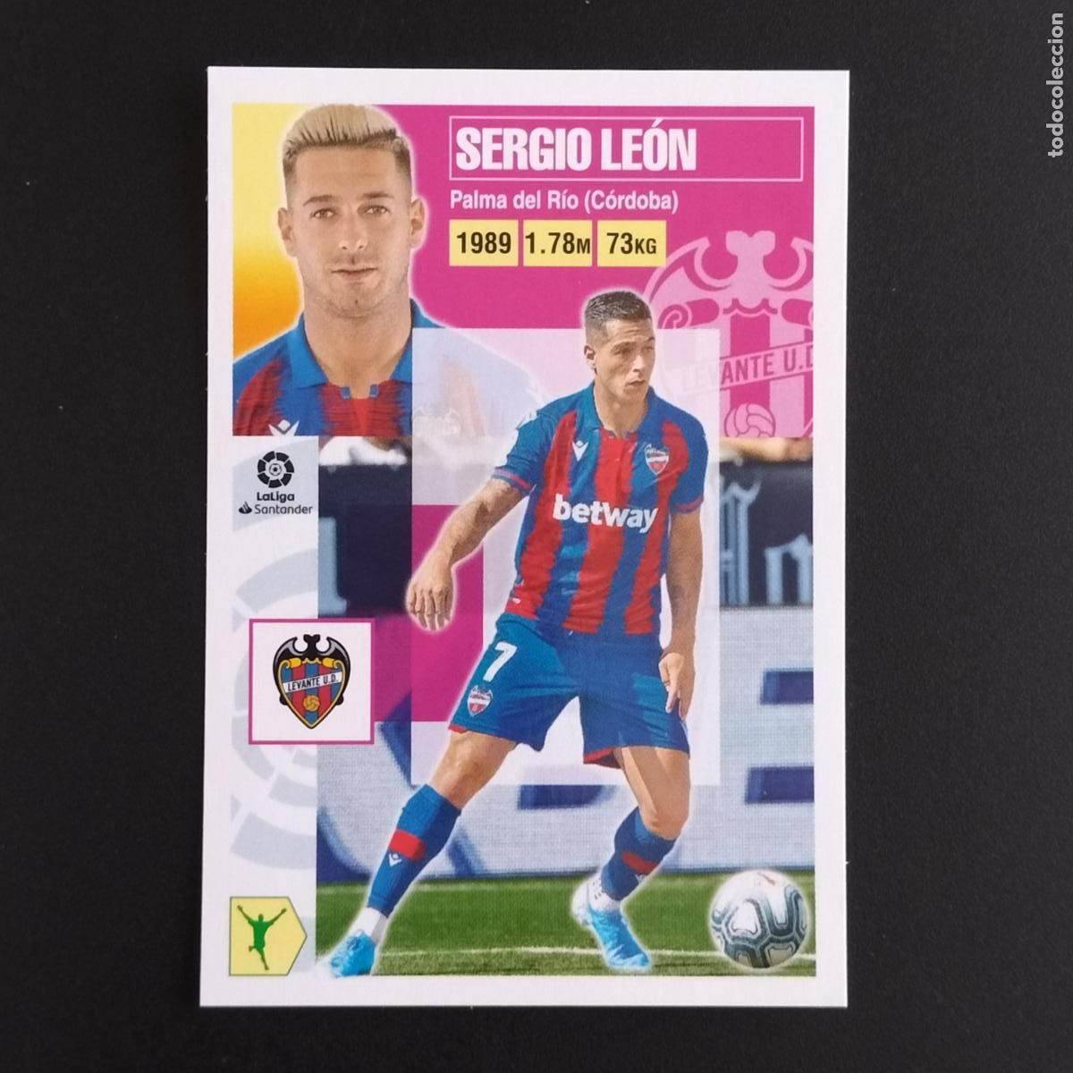 Coleccionismo: N&ordm; 15 B SERGIO LEON LEVANTE CROMOS LALIGA SANTANDER ESTE 2020 2021 20 21 LIGA PANINI