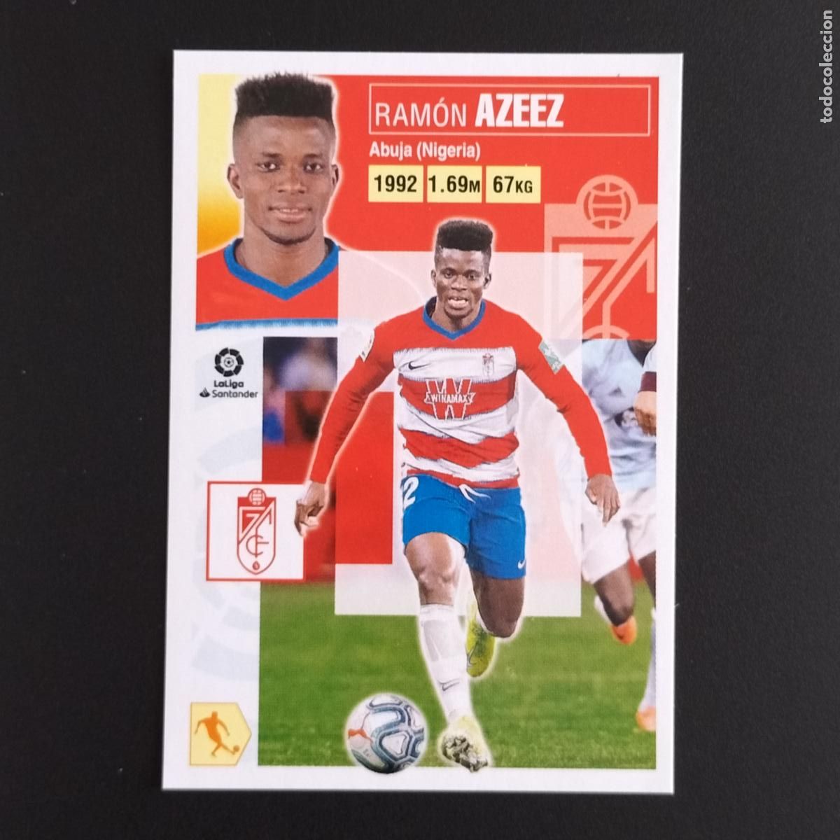 Coleccionismo: N&ordm; 10 AZEEZ GRANADA CROMOS LALIGA SANTANDER ESTE 2020 2021 20 21 LIGA PANINI