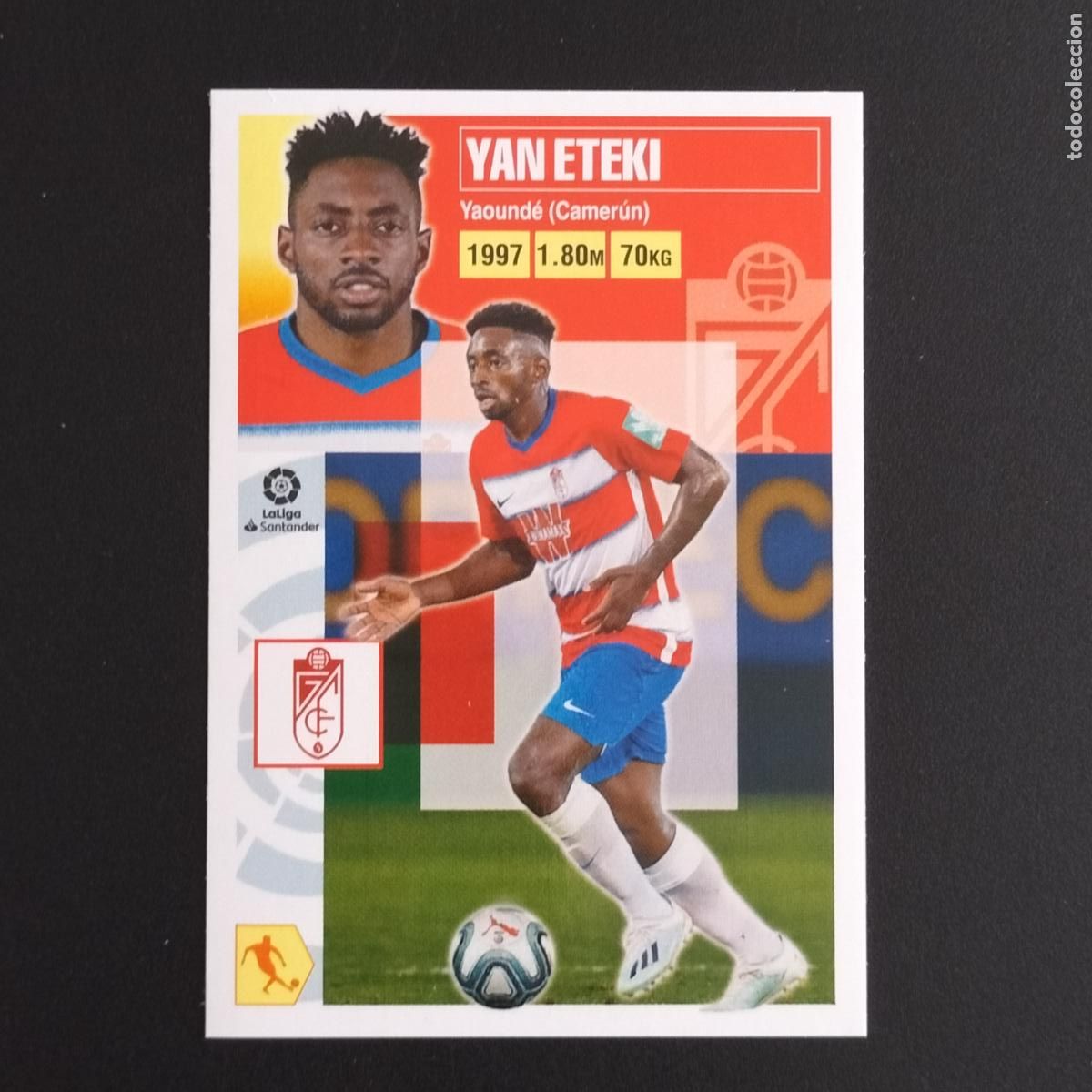 Coleccionismo: N&ordm; 12 B YAN ETEKI GRANADA CROMOS LALIGA SANTANDER ESTE 2020 2021 20 21 LIGA PANINI