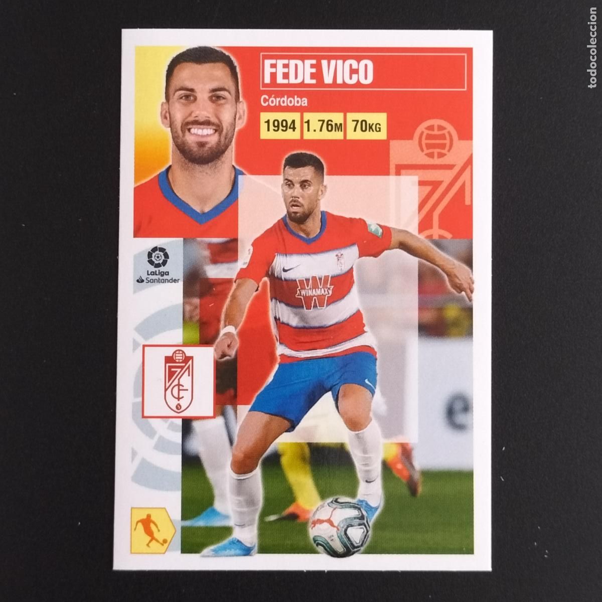 Coleccionismo: N&ordm; 14 FEDE VICO GRANADA CROMOS LALIGA SANTANDER ESTE 2020 2021 20 21 LIGA PANINI