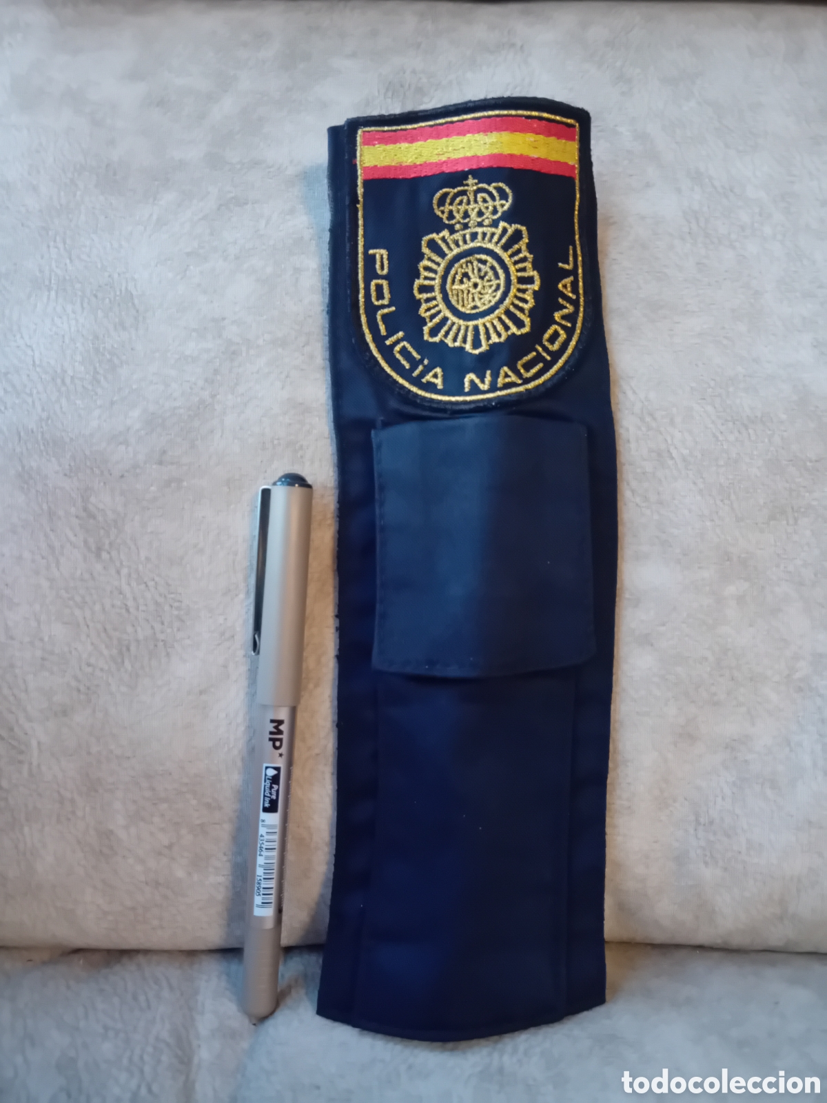 Coleccionismo: Emblema Brazo con bolsillo para Bol&iacute;grafo de la Polic&iacute;a Nacional