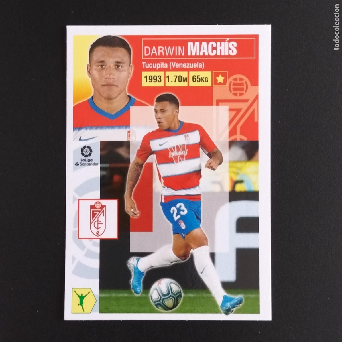 Coleccionismo: N&ordm; 16 MACHIS GRANADA CROMOS LALIGA SANTANDER ESTE 2020 2021 20 21 LIGA PANINI