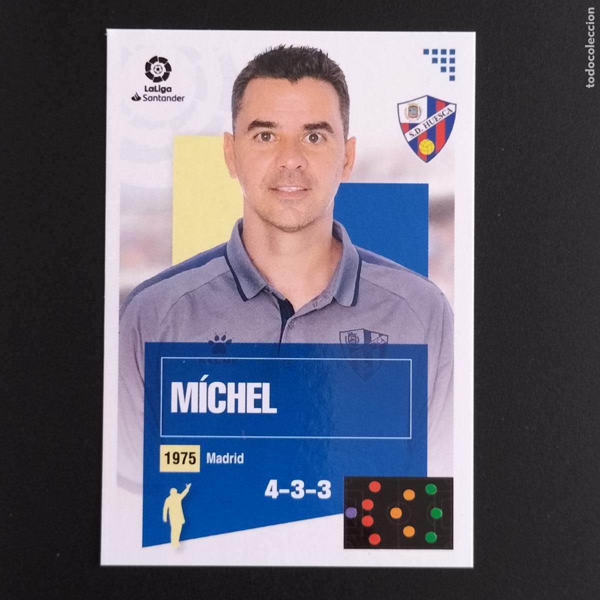 Coleccionismo: N&ordm; 1 MICHEL ENTRENADOR HUESCA CROMOS LALIGA SANTANDER ESTE 2020 2021 20 21 LIGA PANINI