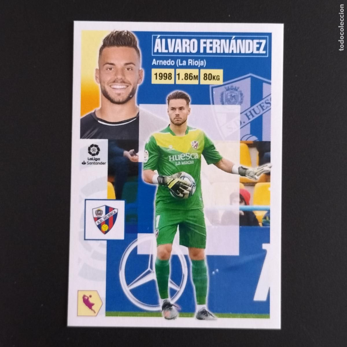 Coleccionismo: N&ordm; 2 ALVARO FERNANDEZ HUESCA CROMOS LALIGA SANTANDER ESTE 2020 2021 20 21 LIGA PANINI