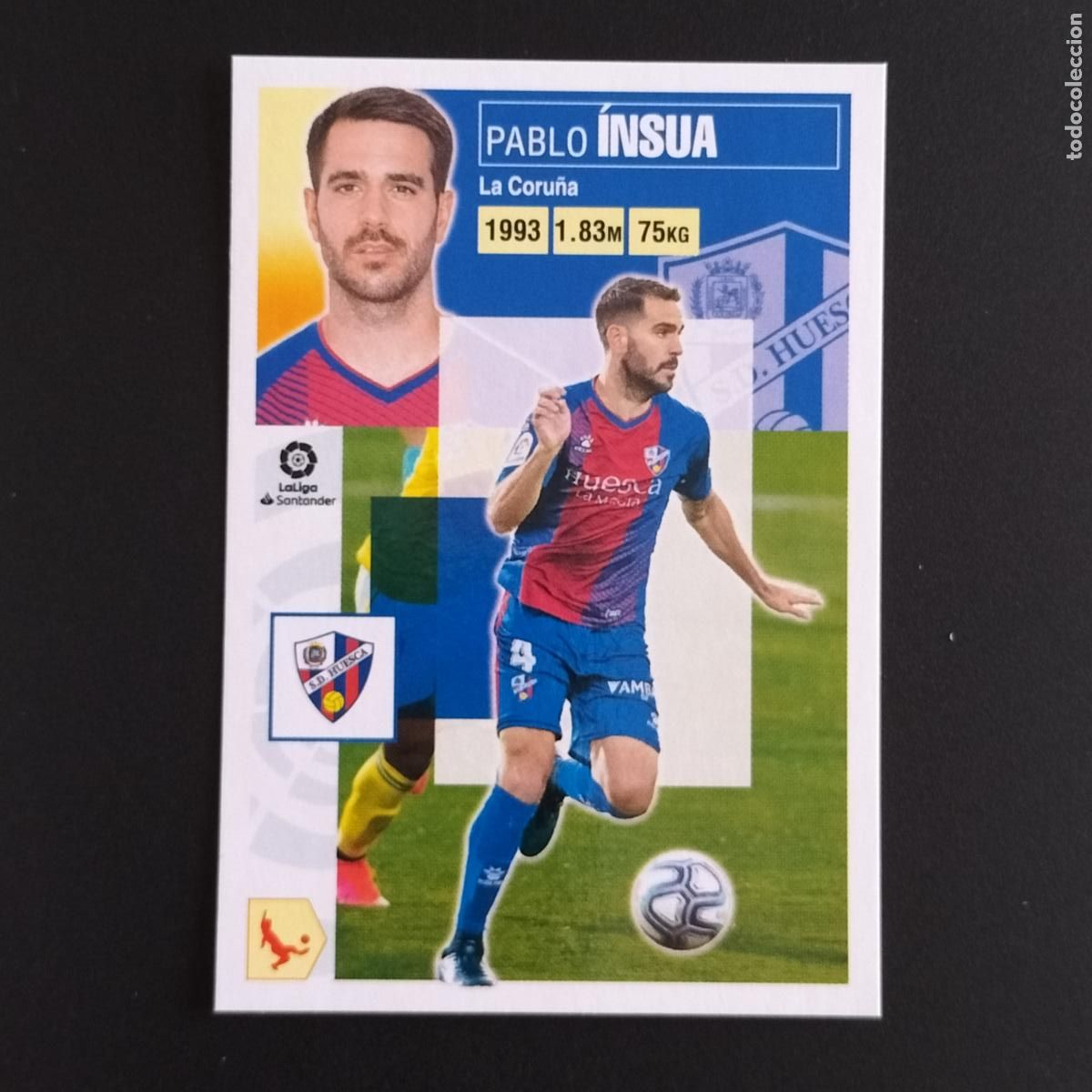 Coleccionismo: N&ordm; 6 B PABLO INSUA HUESCA CROMOS LALIGA SANTANDER ESTE 2020 2021 20 21 LIGA PANINI