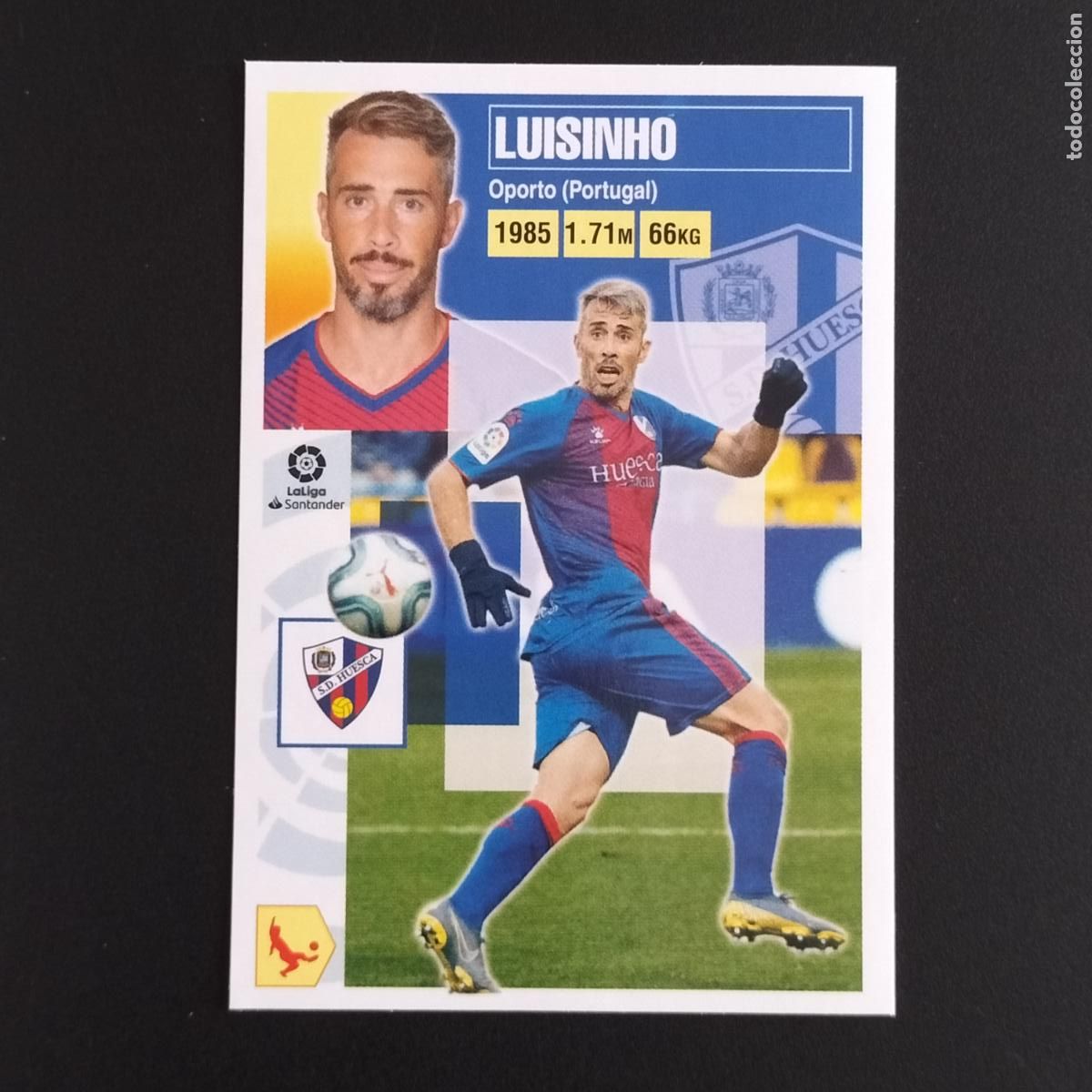 Coleccionismo: N&ordm; 9 LUISINHO HUESCA CROMOS LALIGA SANTANDER ESTE 2020 2021 20 21 LIGA PANINI