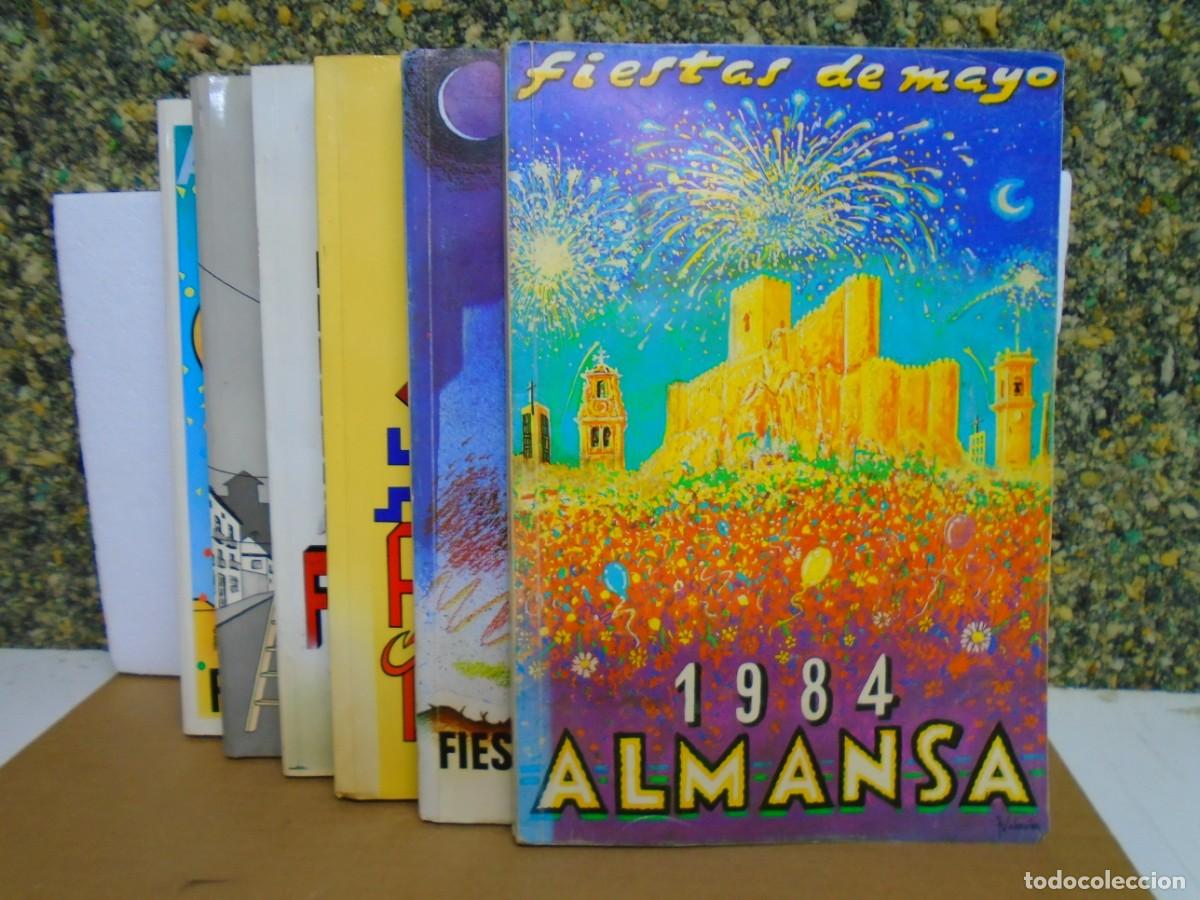 Colecionismo: ALMANSA(ALBACETE)FIESTAS MAYORES,PROGRAMAS DE 1984-85-86-87-88-89.