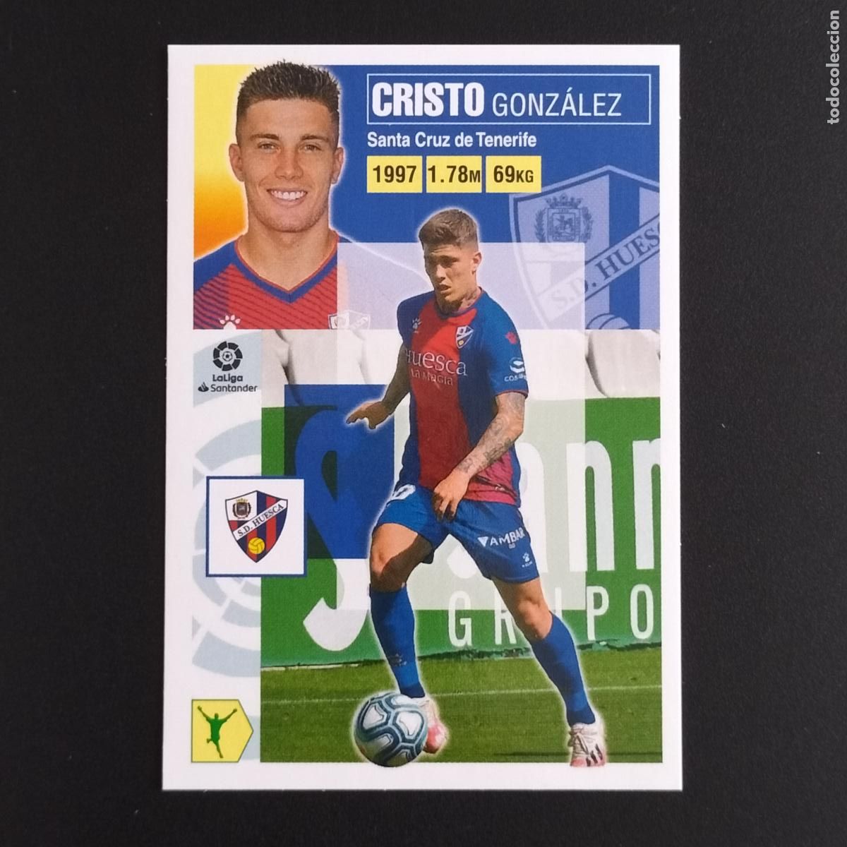 Coleccionismo: N&ordm; 17 CRISTO HUESCA CROMOS LALIGA SANTANDER ESTE 2020 2021 20 21 LIGA PANINI