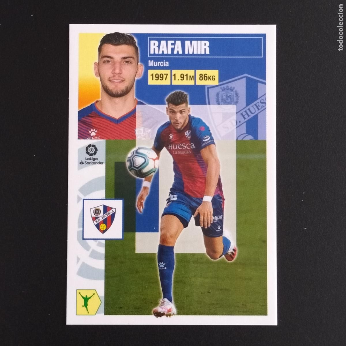 Coleccionismo: N&ordm; 18 RAFA MIR HUESCA CROMOS LALIGA SANTANDER ESTE 2020 2021 20 21 LIGA PANINI