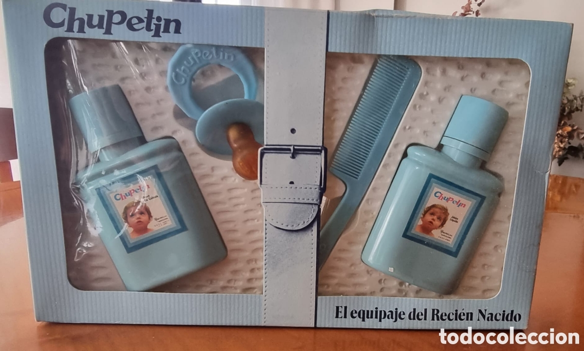 Coleccionismo: Estuche vintage Chupet&iacute;n con peine y chupete a&ntilde;os 70-80 original