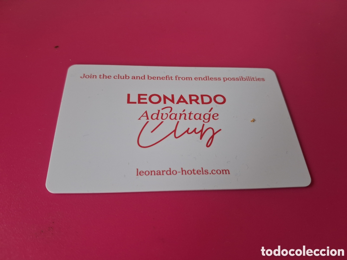 Coleccionismo: Tarjeta llave Leonardo hoteles