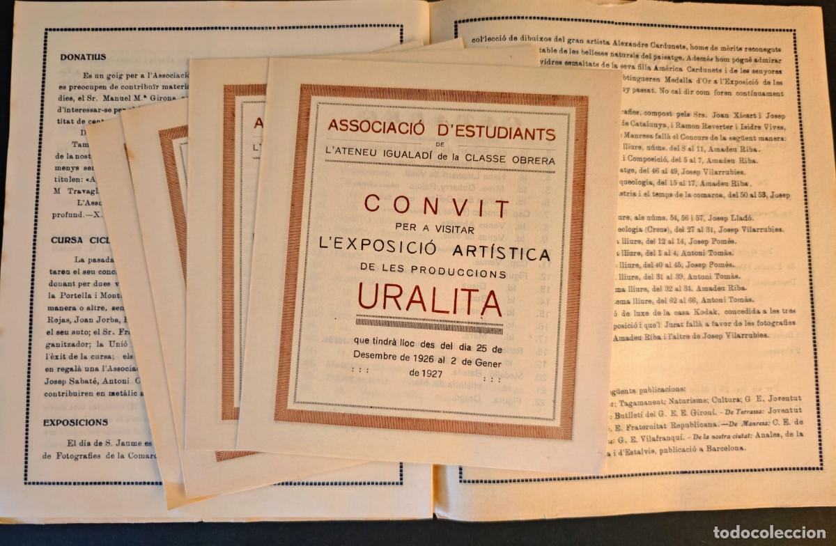Coleccionismo: IGUALADA - ASSOCIACIO DESTUDIANTS DE LATENEU - Foto 5