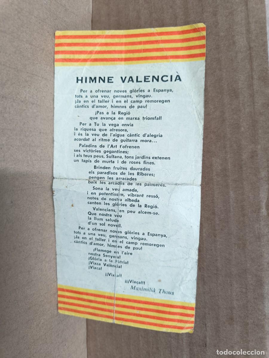 Sammelleidenschaft Papier: ANTIGUO FOLLETO POLITICO, HIMNO DE VALENCIA, A&Ntilde;OS 30, EPOCA REPUBLICA, NACIONALISTA PAIS VALENCI&Agrave; S1