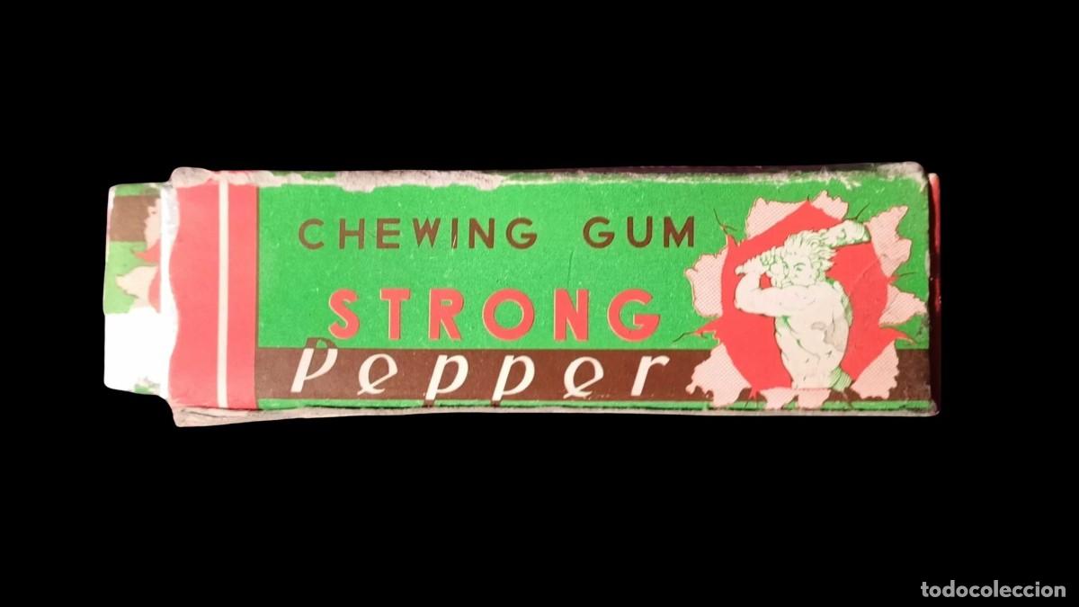 Coleccionismo: CHICLE BROMA STRONG PEPPER &middot; ENVOLTORIO ORIGINAL LITOGRAFIADO &middot; H&Eacute;RCULES CON CLAVA A&Ntilde;OS 50/60 &middot; RARO
