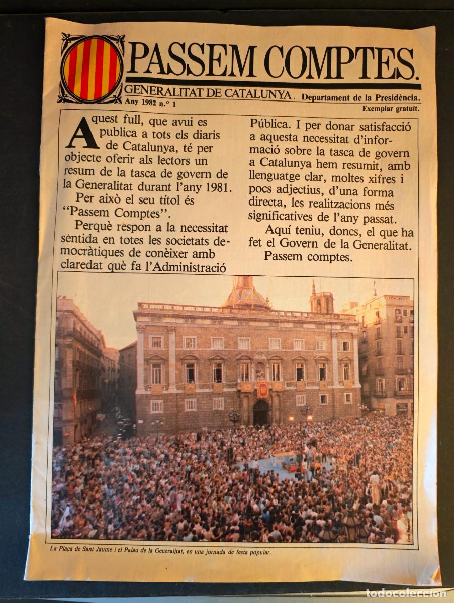 Coleccionismo: GENERALITAT EE CATALUNYA - Foto 1