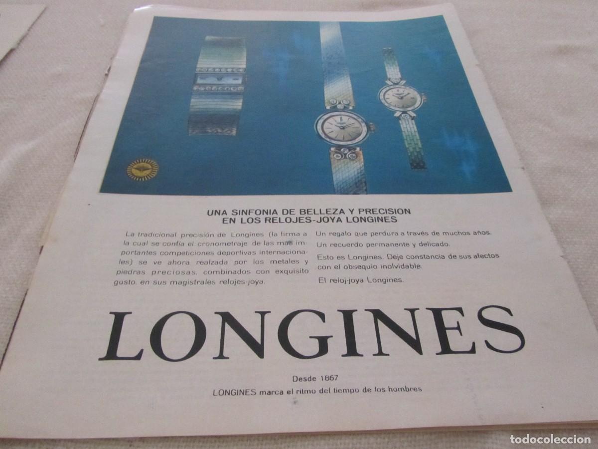 Coleccionismo: PUBLICIDAD RELOJ LONGINES, A&Ntilde;OS 60