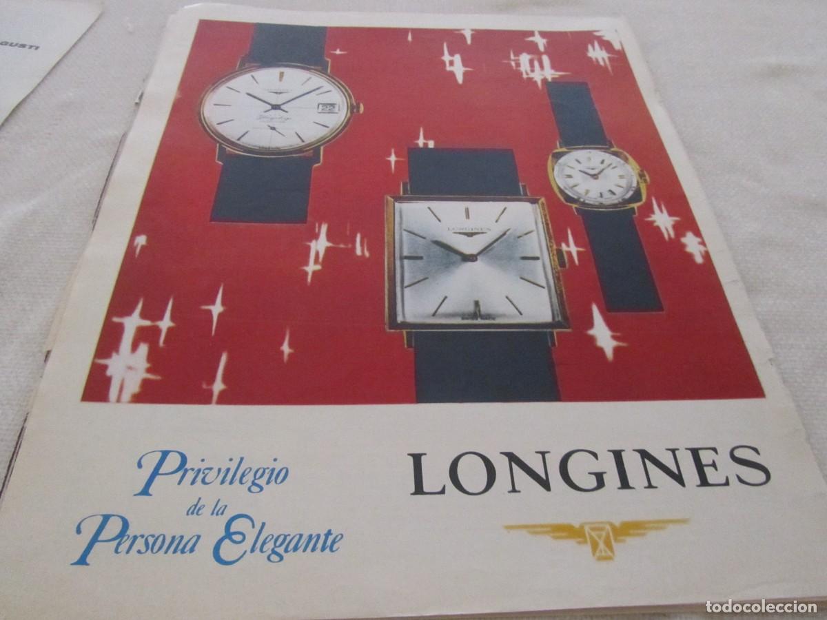 Coleccionismo: PUBLICIDAD RELOJ LONGINES, A&Ntilde;OS 60
