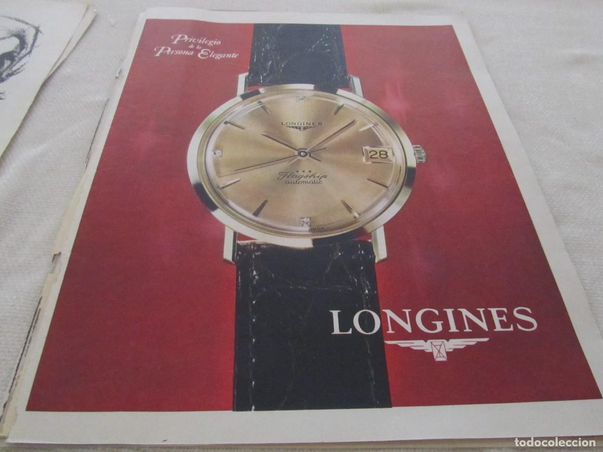 Coleccionismo: PUBLICIDAD RELOJ LONGINES, JERSEY ESCORPION, A&Ntilde;OS 60