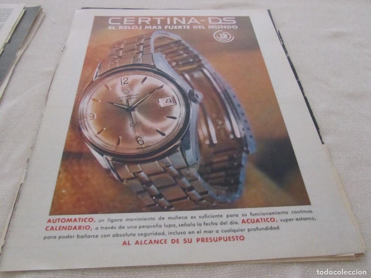Coleccionismo: PUBLICIDAD RELOJ CERTINA, A&Ntilde;OS 60
