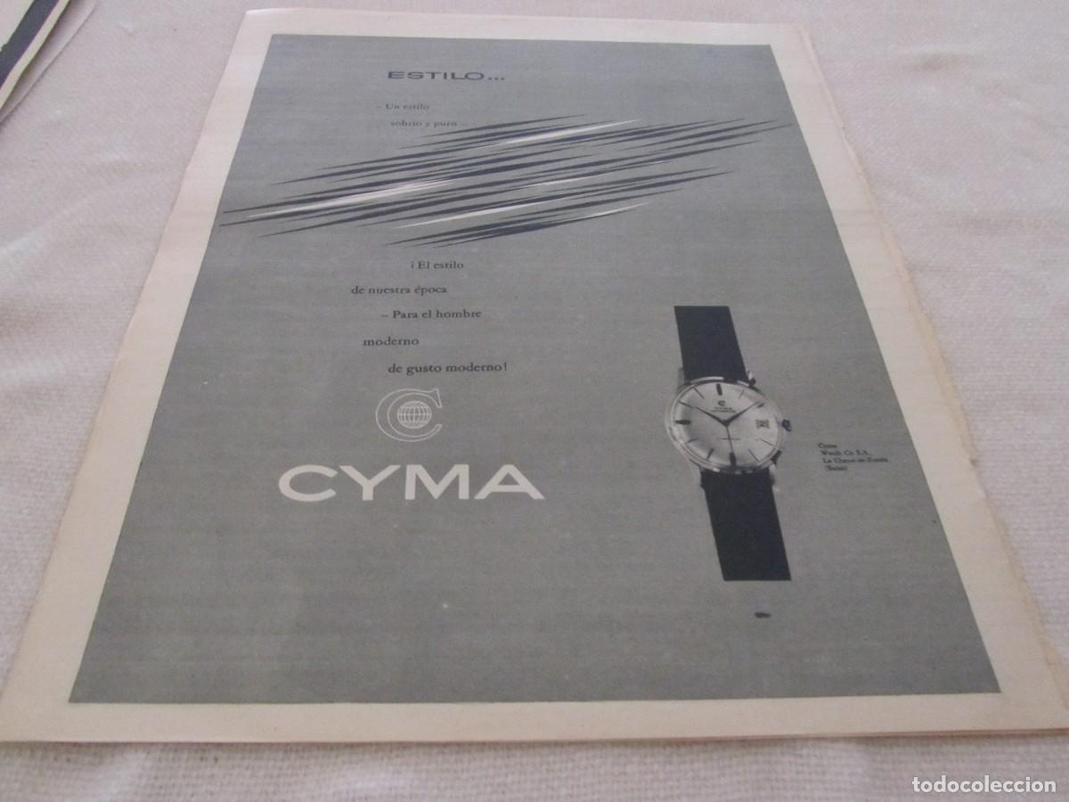 Coleccionismo: PUBLICIDAD RELOJ CYMA, A&Ntilde;OS 60