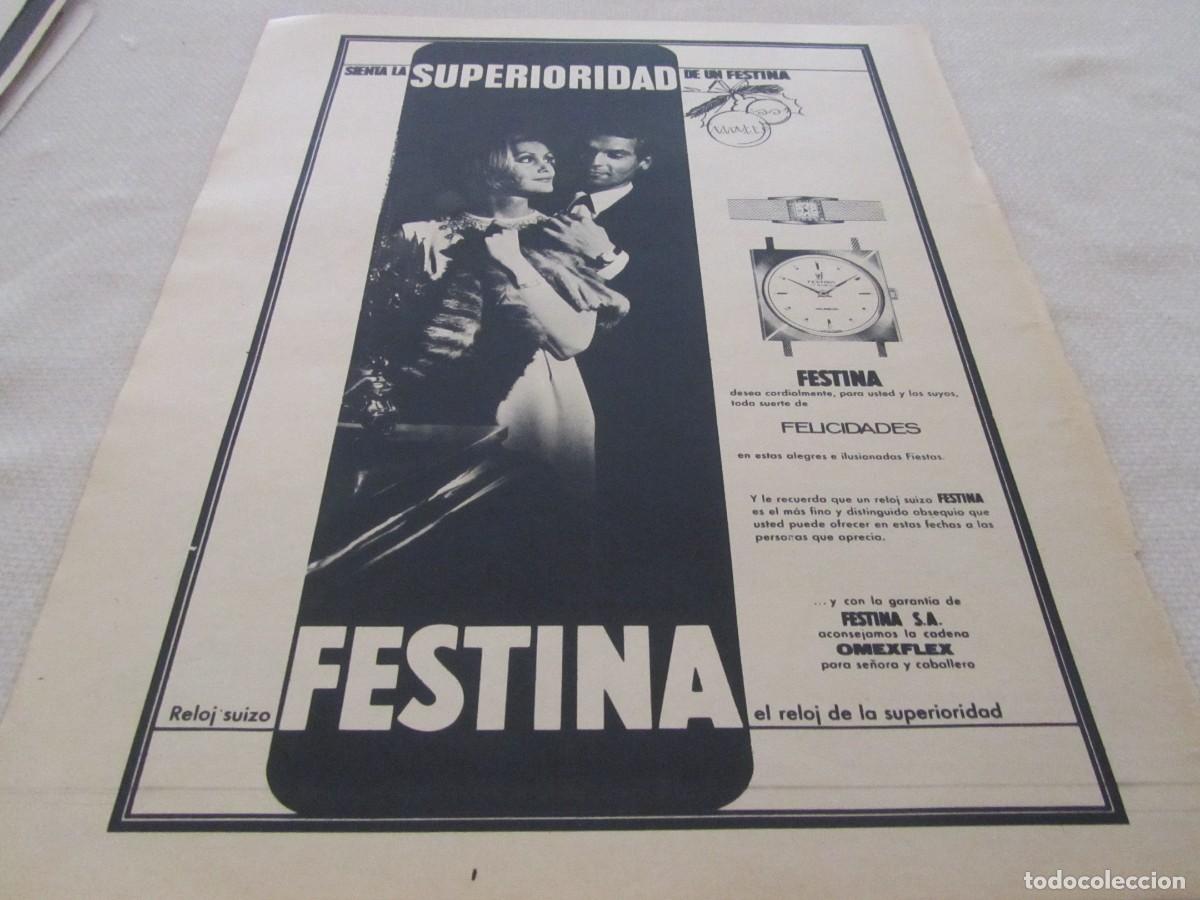Coleccionismo: PUBLICIDAD RELOJ FESTINA, PERFUME, COLONIA Y JABON SE&Ntilde;ORITA, A&Ntilde;OS 60