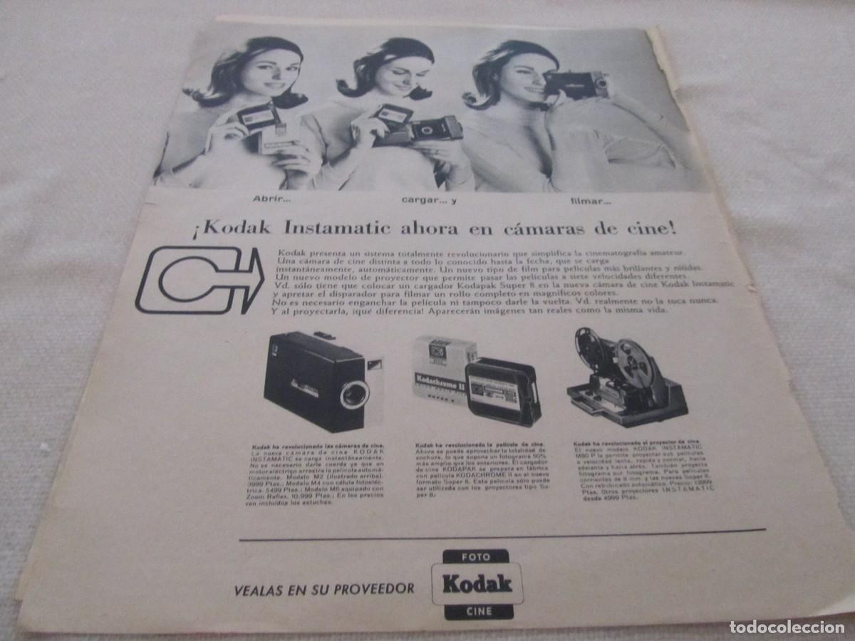 Coleccionismo: PUBLICIDAD CAMARA FOTOGRAFICA KODAK, A&Ntilde;OS 60