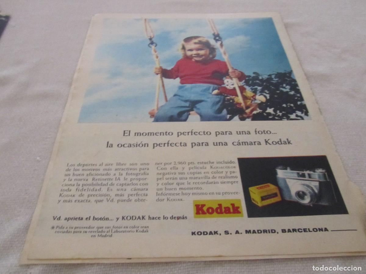 Coleccionismo: PUBLICIDAD CAMARA FOTOGRAFICA KODAK, A&Ntilde;OS 60