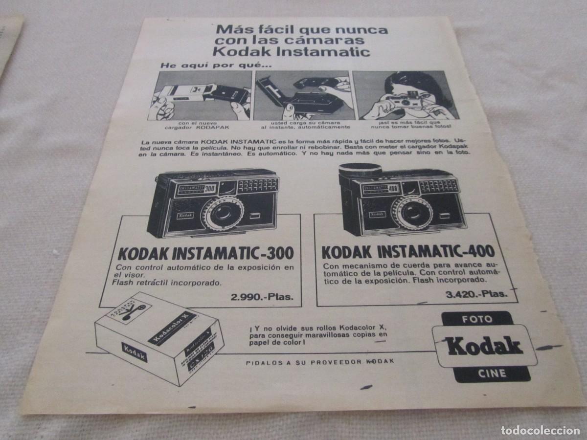 Coleccionismo: PUBLICIDAD CAMARA FOTOGRAFICA KODAK, A&Ntilde;OS 60