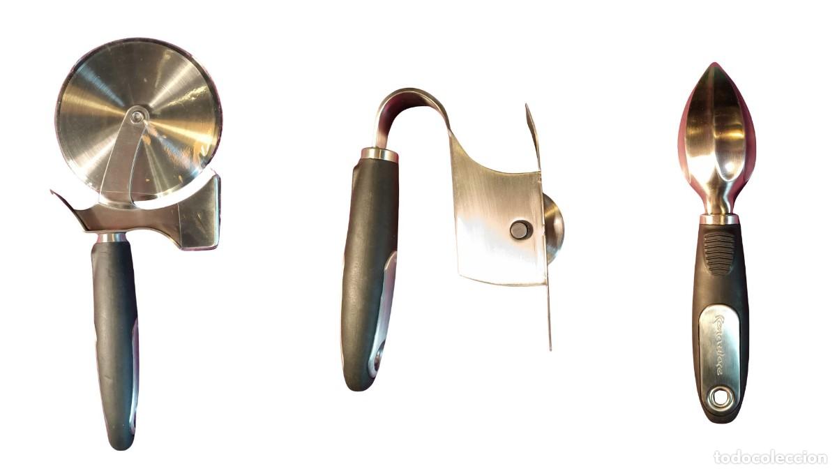 Coleccionismo: SET 3 ACCESORIOS CHEF RENAWARE INTERNATIONAL - ACERO INOXIDABLE 18/8 - A&Ntilde;OS 90-2000