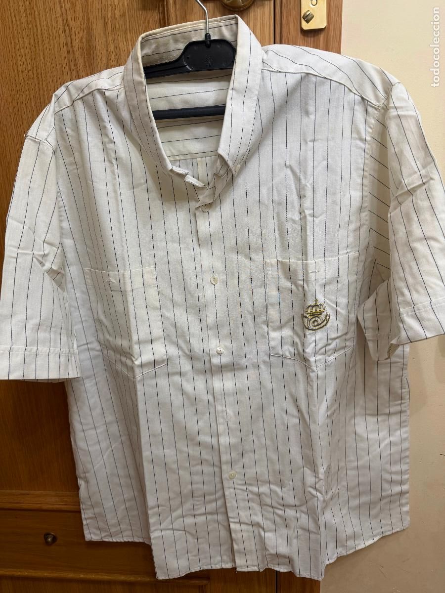 Coleccionismo: Camisa manga corta correos a rayas