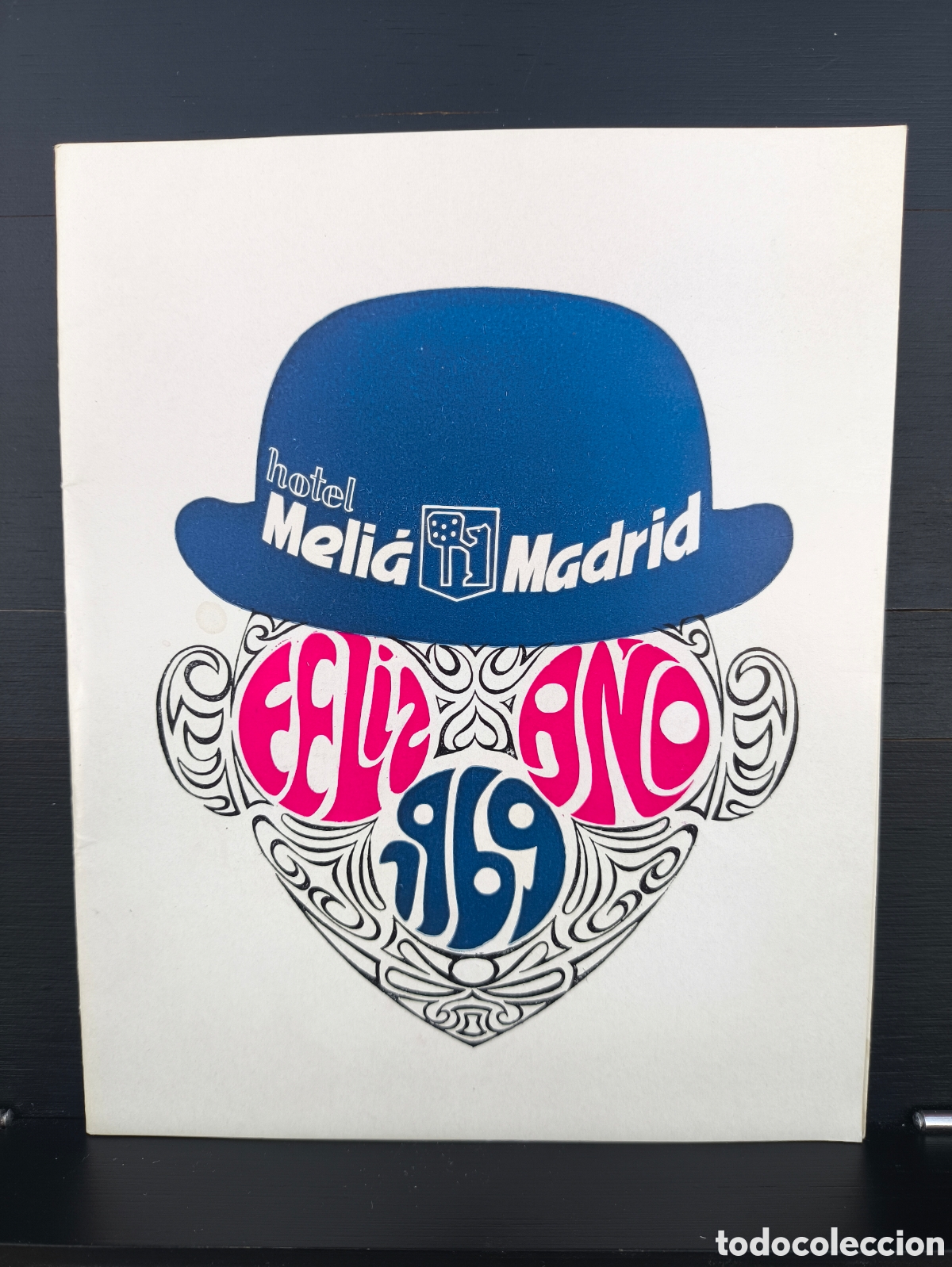Coleccionismo: Antiguo folleto programa men&uacute; fiestas navidad 1968 69 Hotel Meli&aacute; Madrid Nochebuena Fin de A&ntilde;o Reyes