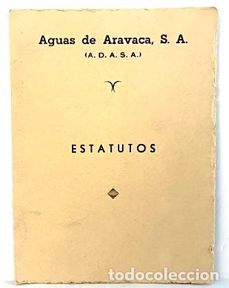 Sammelleidenschaft Papier: Aguas de Aravaca, S. A. (A. D. A. S. A.) Estatutos. Madrid, 1950